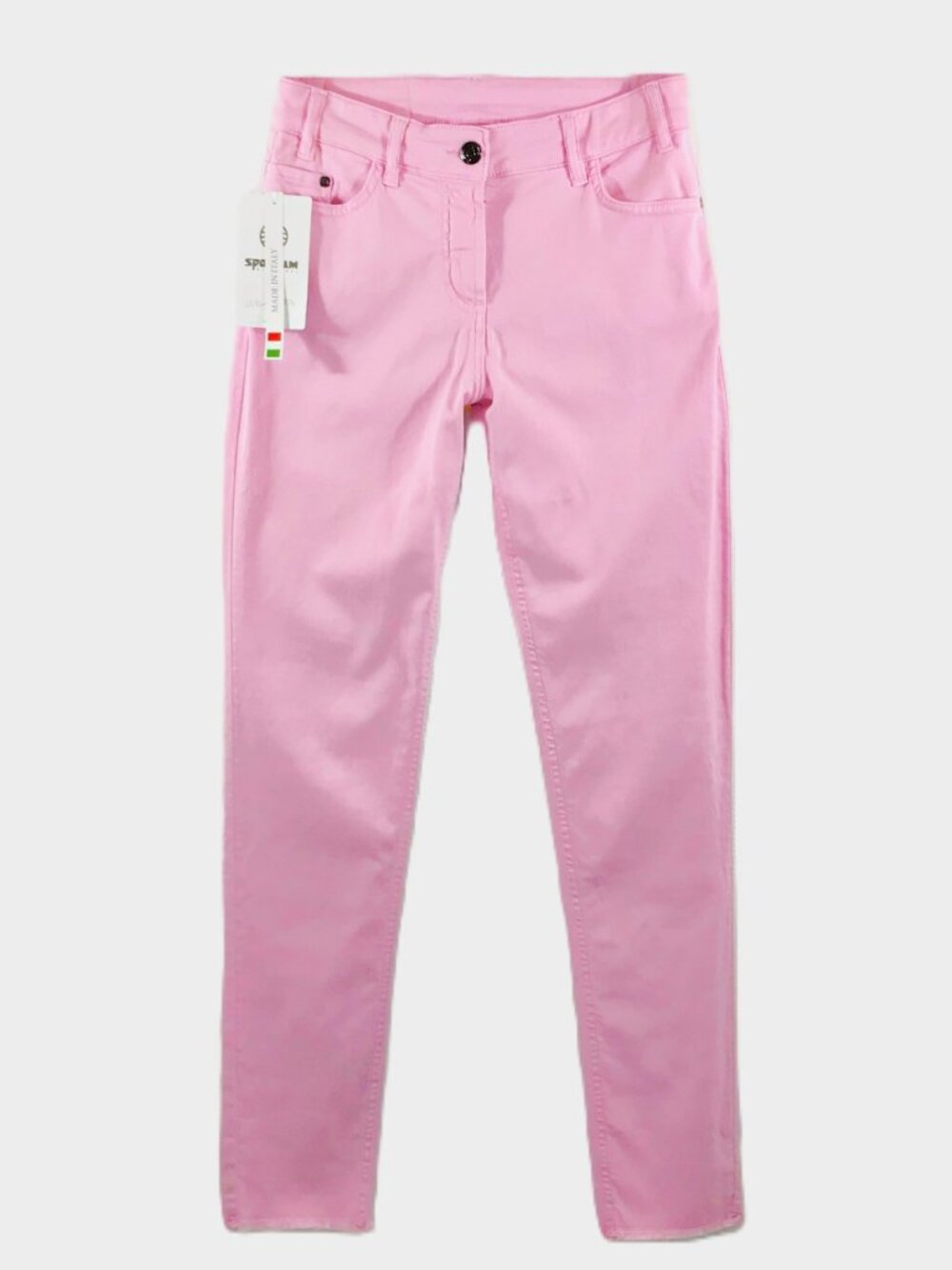 🇮🇹 Sportalm Pink Jeans Pants Made in Italy Euro Designer 6 W27 NWT chic lux soft